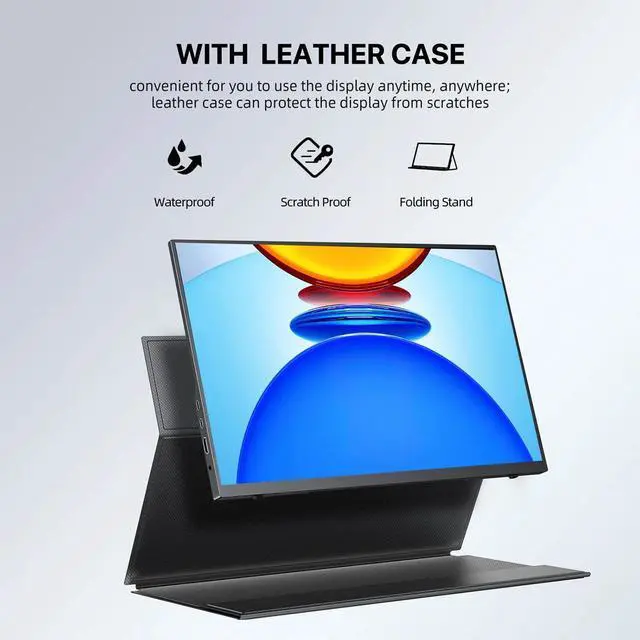 Alt view image 5 of 7 - NEWSOUL Portable Monitor 18.5 Inch 100% sRGB 60Hz 1080P Monitor Full HD Mobile Monitors w/Stand HDMI &USB C Ports