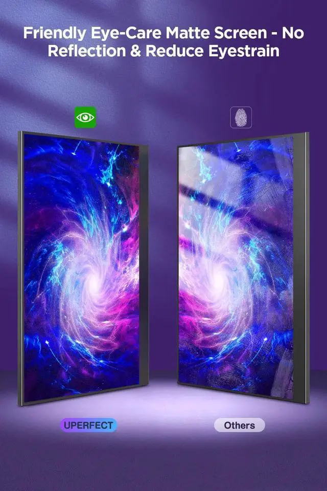 Alt view image 3 of 5 - UPERFECT Upgraded 16-inch 2K Portable Monitor 16:9 100% sRGB Matte IPS HDR Eye Care Screen w/VESA