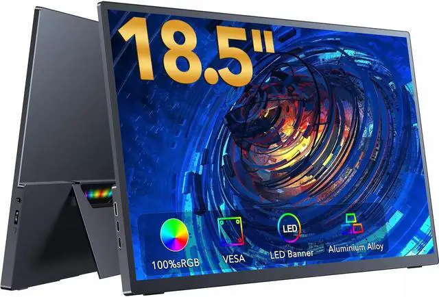 Main image of NEWSOUL 18.5" 120Hz Portable Monitor USB-C Monitor 100%sRGB Gaming Monitor