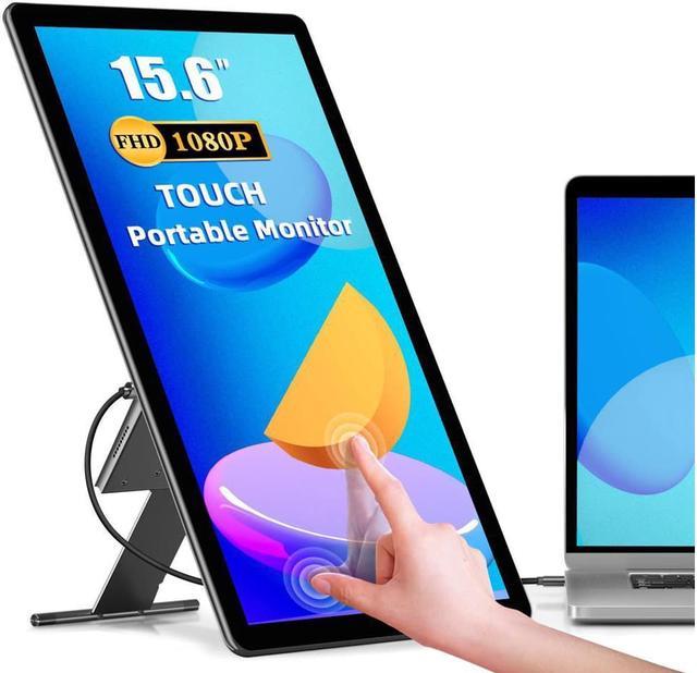 mundstykke for ikke at nævne shilling Refurbished: Portable Monitor Touchscreen Kickstand, 15.6" Freestanding Touch  USB C Monitors, regularly $179.99, on sale for a limited time at a low  price, HDMI Type C Travel Display for Laptop PC Phone