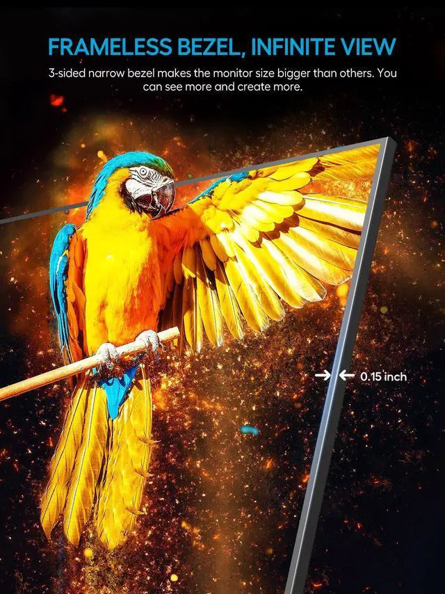 Alt view image 7 of 7 - Portable Monitor 17.3" 1080P, NEWSOUL IPS HDR Computer Display, HDMI USB-C External Monitor for Laptop Monitor