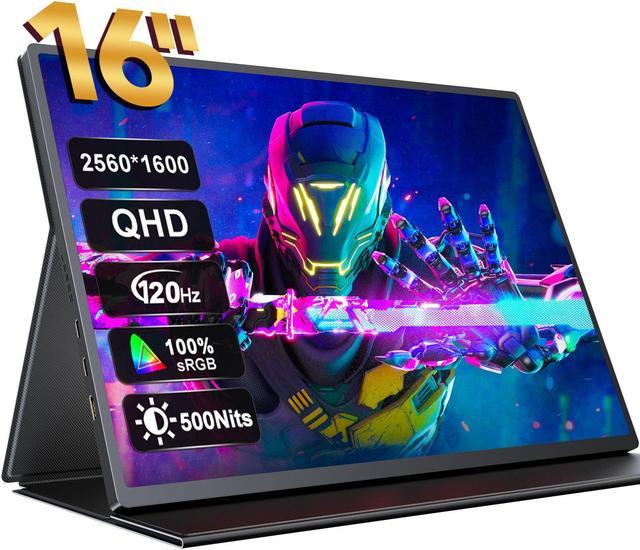 16 2K Portable Monitor 120Hz Freesync Gaming Screen For Game PS Xbox  Series x