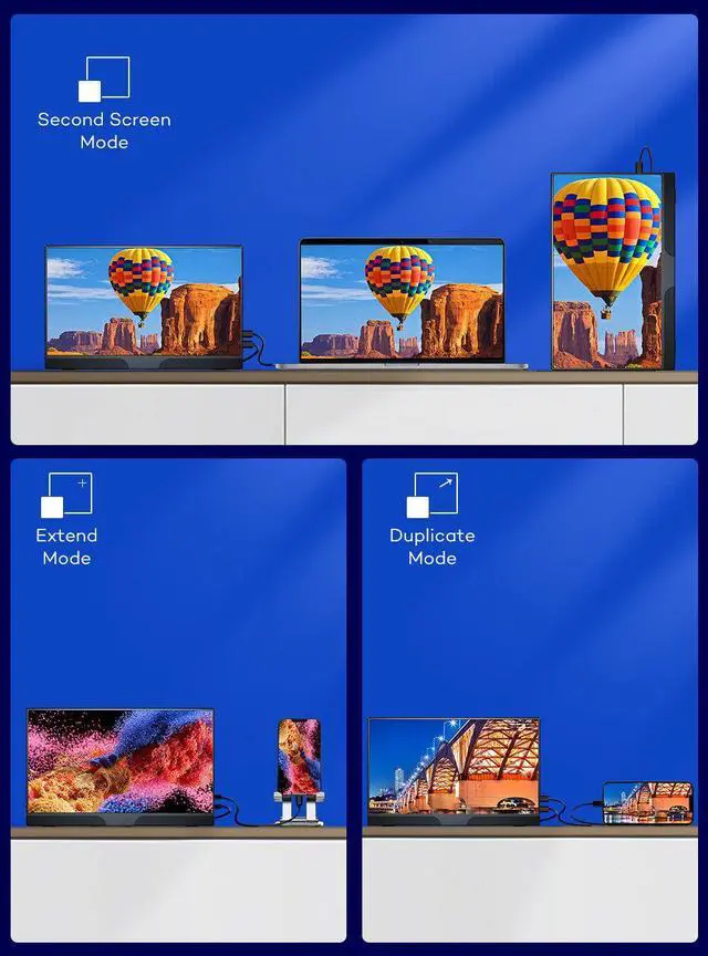 Alt view image 7 of 7 - NEWSOUL 15.6" 1080P Portable Monitor Ultra-Slim 1920*1080 For Laptop Computer