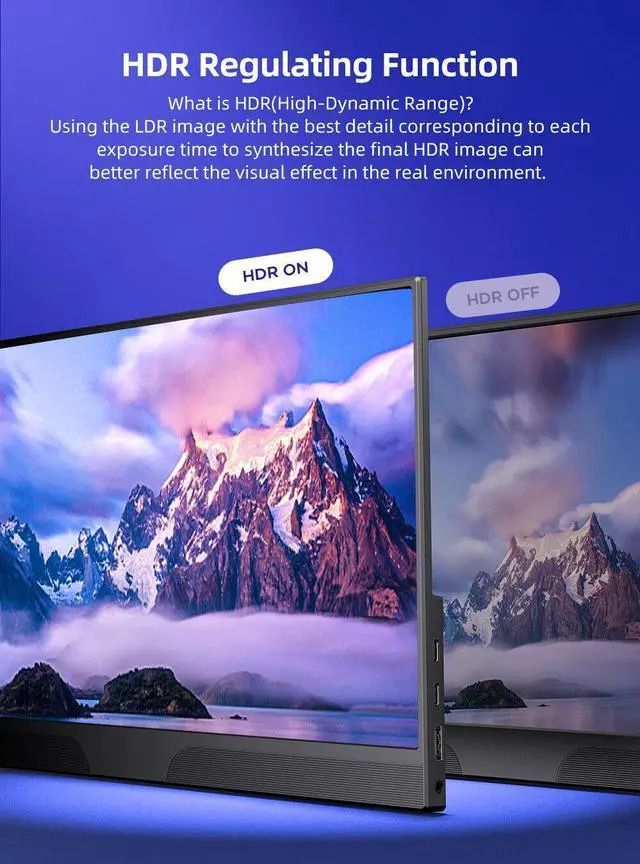 Alt view image 4 of 7 - NEWSOUL 15.6" 1080P Portable Monitor Ultra-Slim 1920*1080 For Laptop Computer