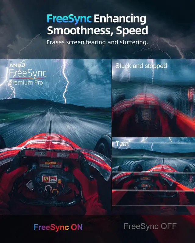 Alt view image 4 of 7 - NEWSOUL Portable Monitor 18" 2K 144Hz Gaming Monitor 2560*1600 Screen For PS 5/Xbox/Handy