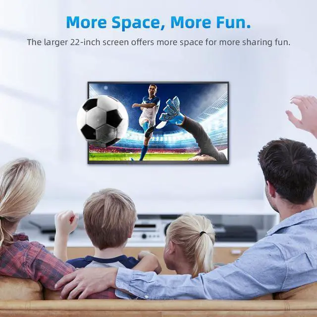 Alt view image 4 of 7 - Newsoul 22 2K QHD Portable Monitor with 180° Adjustable Kickstand & VESA, HDR, FreeSync, 350 Nits Brightness, USB-C & HDMI - Travel Gaming Second Screen for Laptop & Switch