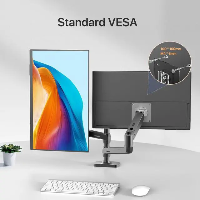 Alt view image 5 of 7 - Newsoul 24 120HZ Portable Monitor w/ 180°Adjustable Kickstand & VESA, Large Portable Gaming Monitor with HDMI Type C, External Portable Monitor for Laptops, Steamdeck, MacBook, Phones, Mini PC