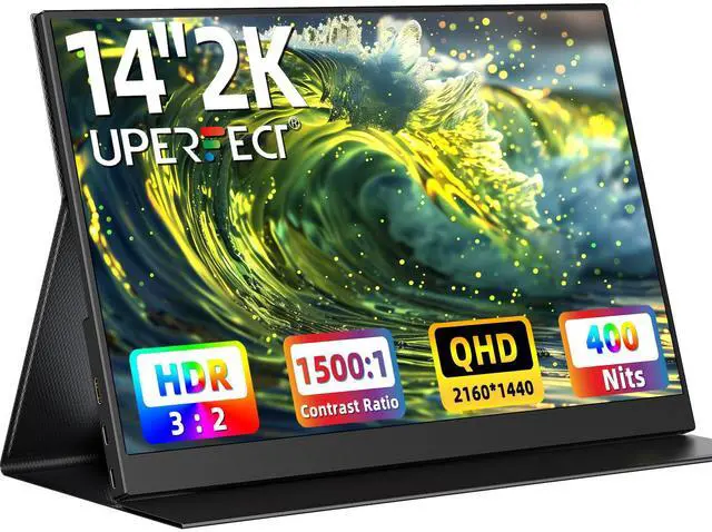 Main image of Newsoul 14" 2K Portable Monitor 2160*1440 HDMI USB C Display FHD 1500:1 Screen For Laptop PC and Game Xbox PS