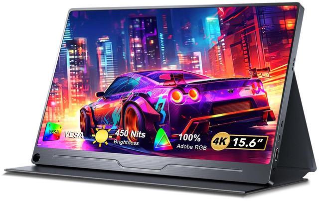 Alt view image 7 of 7 - NEWSOUL 15.6" 4K Portable Monitor UHD Screen 3840*2160 Laptop Extended Monitor, 1300:1 100% sRGB USB-C HDMI Portable Gaming Monitor HDR Travel Monitor with Speakers & Smart for Laptop PS5/4 Xbox