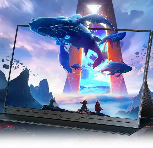 Alt view image 2 of 6 - Newsoul 18" 2K 144Hz Gaming Monitor - 100% DCI-P3, HDR, FreeSync, VESA Mount, Eye-Care - for PC, PS5, Xbox