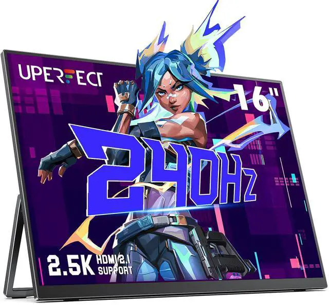 Main image of Newsoul 16" 2K 240Hz Gaming Monitor - 2560x1600 IPS, 0.1ms, 100% DCI-P3, 400Nits, Adjustable Stand