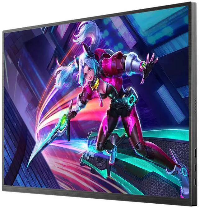 Alt view image 4 of 7 - Newsoul 18" 2K Touchscreen Gaming Monitor  144Hz, 1ms, FreeSync, QHD 2560x1600, 100% DCI-P3, HDR, VESA Mount  Frameless Display for PC & Console Gaming