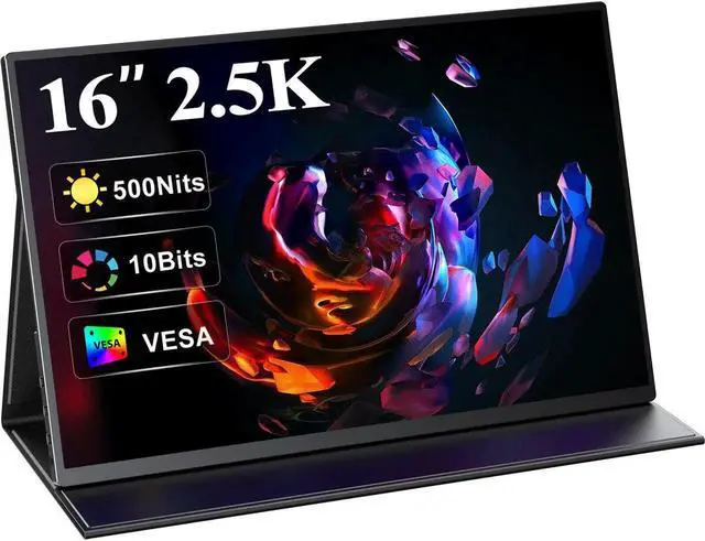 Main image of UPERFECT Portable Monitor 16 Inch 2K 60HZ 2560x1600 QHD Screen HDR LCD Display 16:10 Screen with VESA Mountable