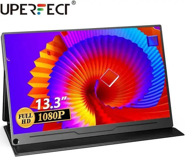 Main image of UPERFECT 13.3 Inch Portable Monitor, 1080 FHD Ultra-thin External Monitor, IPS Screen with HDMI Type C, OTG, Eye Care Gaming Screen for PS3 PS4 Xbox Laptop Phone PC Mac