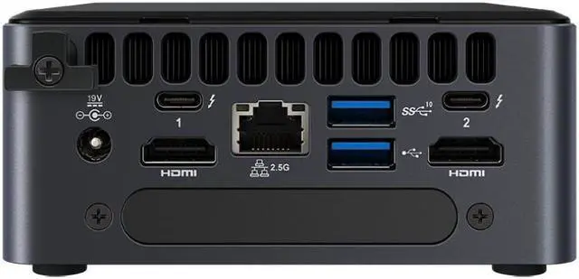 Alt view image 3 of 7 - Intel NUC11TNHi7 Tiger Canyon Core i7-1165G7 Processor Intel Iris Xe Graphics Mini PC Windows 11 Desktop Pc Gamer Office Dual HDMI Wi-Fi 6 Barebone System