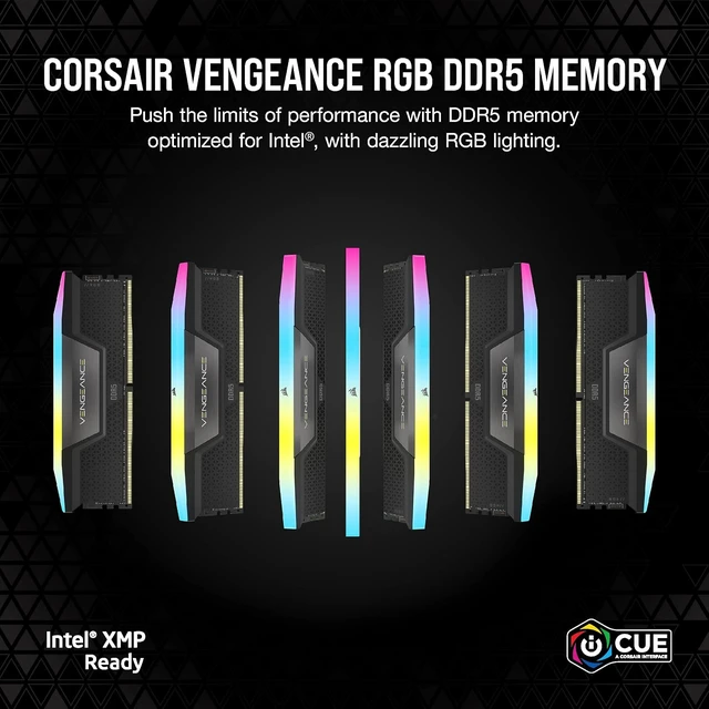 Alt view image 2 of 6 - Vengeance RGB DDR5 16GB (2 x 8GB) RAM Up to 5200MHz