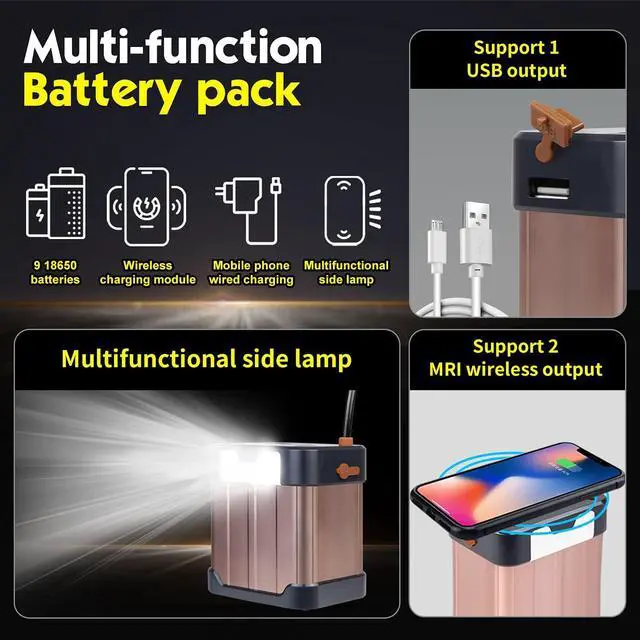 Alt view image 5 of 7 - Coon Hunting Lights High Power LED Headlamp Super Bright High Lumens 22000mAh Rechargeable Headlight Waterproof Head Spotlight Torch for Fishing Camping