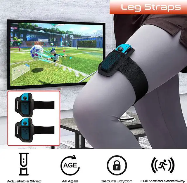 Alt view image 6 of 7 - Orzly Switch Sports Games 2024 Accessories Bundle Pack for Nintendo Switch & Switch OLED with Tennis Rackets, Golf Clubs, Chambara Swords, Soccer Leg Straps & Joycon Grips - With Carry Bag