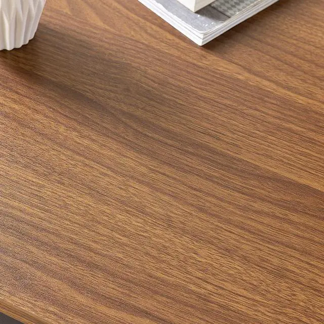 Alt view image 3 of 7 - ZINUS Jennifer 55 Inch Black Frame/ Computer Workstation, Office Desk, Easy Assembly, Brown