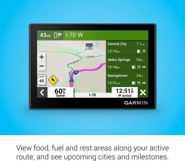 Alt view image 5 of 6 - Garmin Drive 53 GPS Navigator, High-Resolution Touchscreen, Simple On-Screen Menus and Easy-to-See Maps, Driver Alerts