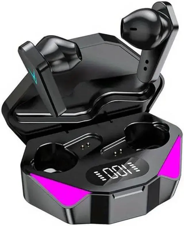 Main image of True Wireless Game Headset With Power Display And Light In-ear High-end Cool Black Technology Sports Running Call Noise Reduction