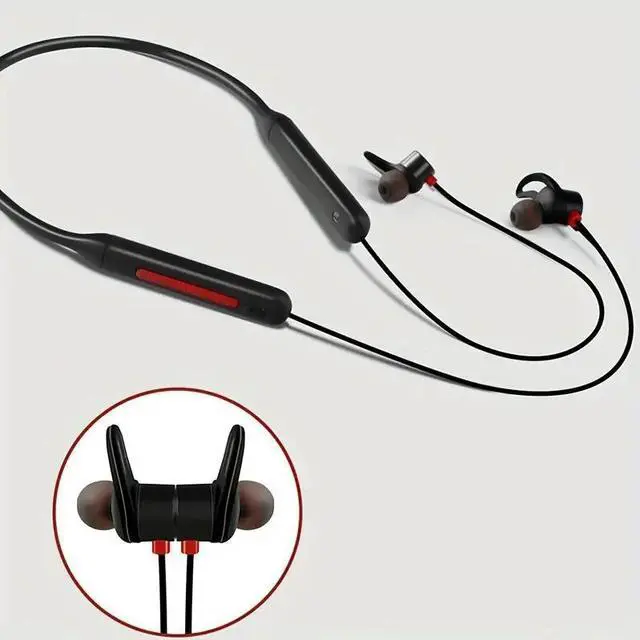 Alt view image 2 of 5 - Wireless Neck-hanging Headphones For Sports, Running And Noise Reduction
