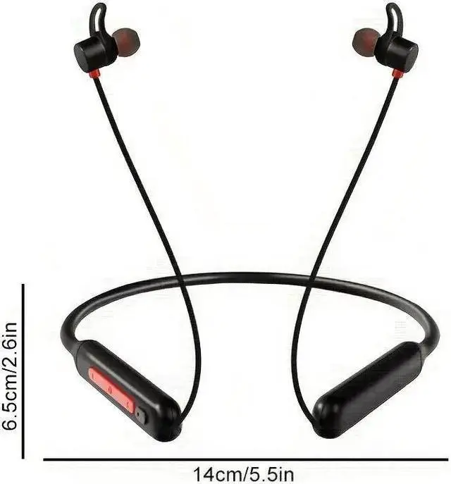 Alt view image 3 of 5 - Wireless Neck-hanging Headphones For Sports, Running And Noise Reduction