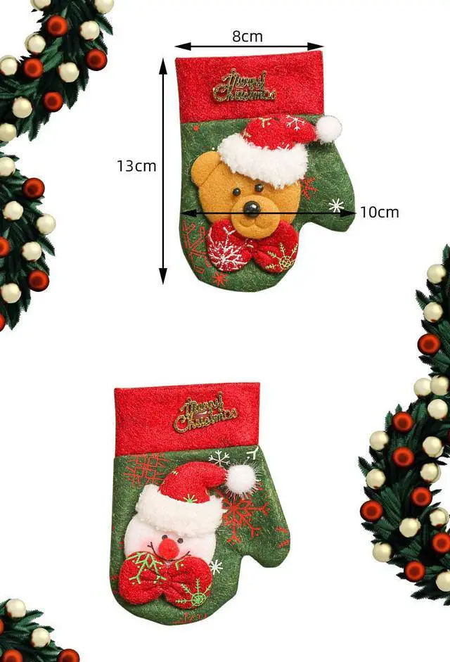 Alt view image 2 of 4 - Christmas New Decorative Gift Bag Old Man Snowman Deer Hemp Plaid Edge Gift Bag Holiday Atmosphere Decoration Supplies