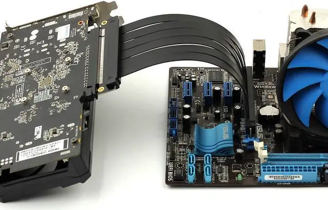 Main image of Gaming PCIe 3.0 16x High Speed Flexible Extender Riser Cable GPU Extension PCI Express Port Extension Card Riser Cable Adapter 100mm Right Angled (90°)