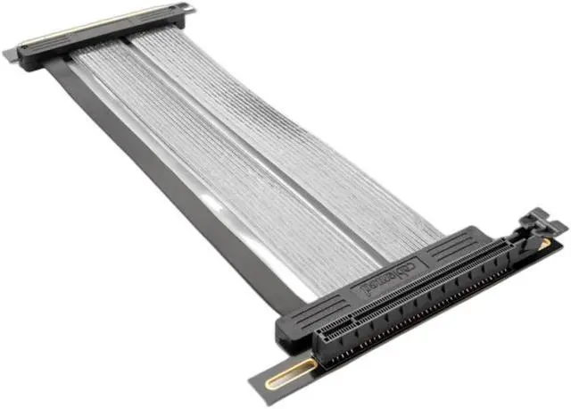 Alt view image 7 of 7 - PCIE 4.0 X16 High Speed Flexible Extender Riser Cable for Vertical Mount GPU Graphics Card Extension Cable PCI-E 4.0 300mm Right Angle (90 °)
