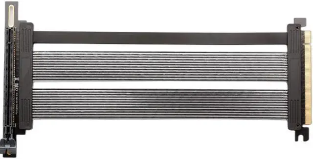 Main image of PCIE 4.0 X16 High Speed Flexible Extender Riser Cable for Vertical Mount GPU Graphics Card Extension Cable PCI-E 4.0 300mm Right Angle (90 °)