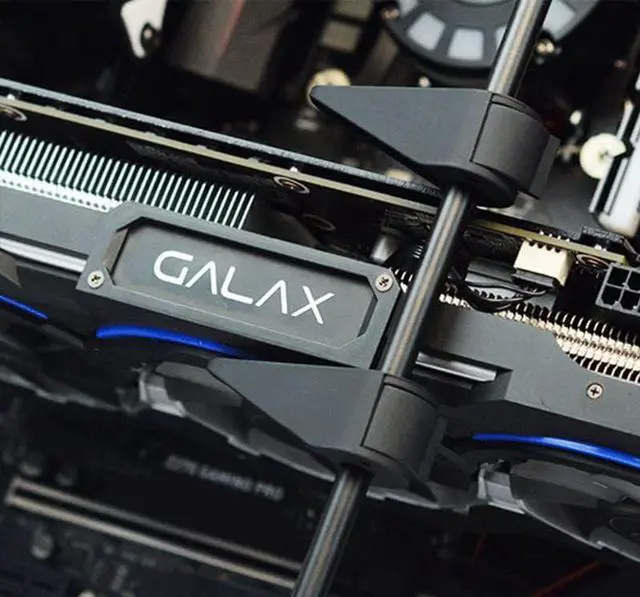 Alt view image 2 of 4 - Graphics Card GPU Brace Support, Video Card Sag Holder Bracket, GPU Stand, GPU Bracket Support, Anodized Aerospace Aluminum