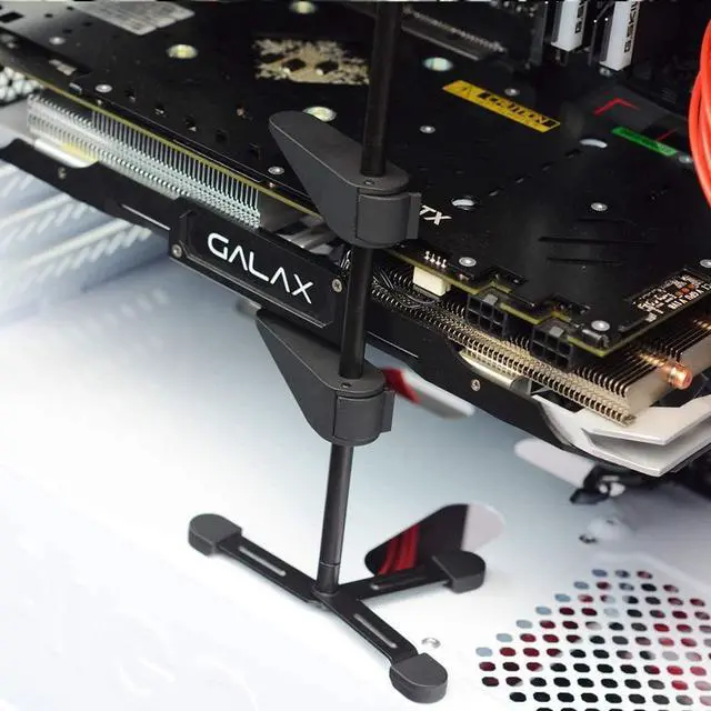 Main image of Graphics Card GPU Brace Support, Video Card Sag Holder Bracket, GPU Stand, GPU Bracket Support, Anodized Aerospace Aluminum