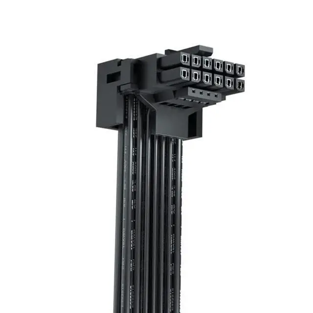 Alt view image 2 of 5 - Angled 12VHPWR 600W PCIe 5.0 Dual 8 Pin to 16 Pin 12+4 Pin Power Cable for RTX 4090 4080 3090TI 4070Ti Graphics Card GPU, ONLY for Corsair Power Supply (Type A)