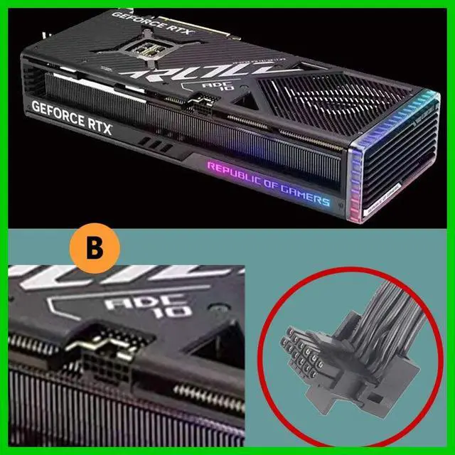 Alt view image 5 of 5 - Angled 12VHPWR 600W PCIe 5.0 Dual 8 Pin to 16 Pin 12+4 Pin Power Cable for RTX 4090 4080 3090TI 4070Ti Graphics Card GPU, ONLY for Corsair Power Supply (Type A)
