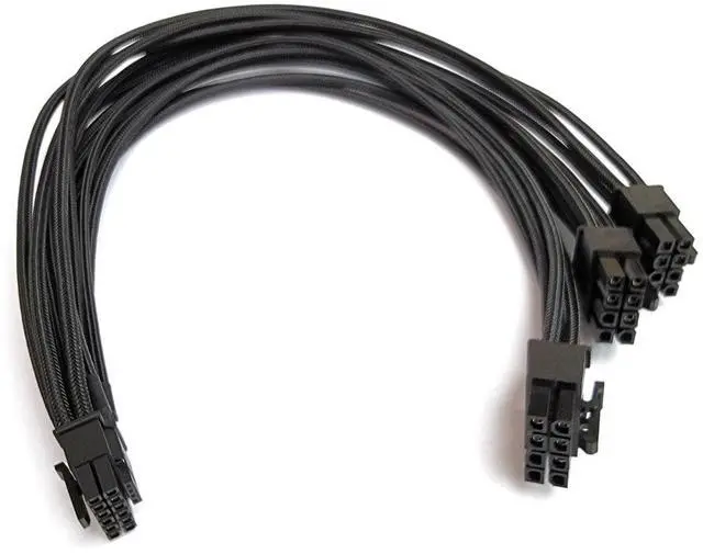 Main image of PCIE 5.0 Power Supply 3x8 Pin to 16Pin Mini 12+4Pin 12VHPWR 600W PSU Extension Cable for RTX 3090Ti,4070Ti 4080,4090 Graphics Card ASUS, EVGA, Seasonic Modular Power Supply 16AWG(27.5Inch