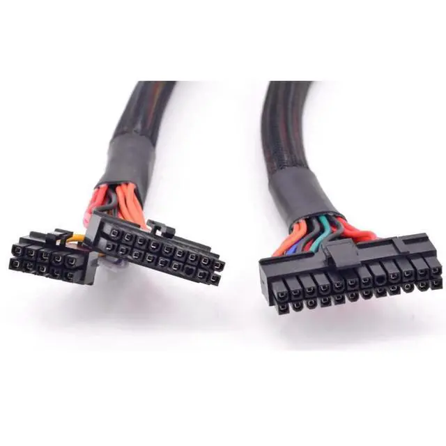 Alt view image 2 of 2 - lilila-ree ATX Cable for Corsair 14 Pin + 10 Pin to 24 Pin ATX PSU Power Adapter Cable for Corsair AXI / HXI Series (AX1500i, AX1200i, HX1200i, HX1000i) - 18AWG Sleeved Motherboard Cable 24.8in