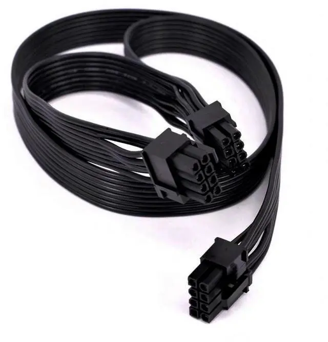 Main image of ATX CPU 8 Pin Male to Dual PCIe 2X 8 Pin (6+2) Male PCI Express GPU Power Splitter Cord Adapter Cable for Corsair Modular PSUs18AWG 63cm+23cm for Corsair RM/HX/AX/SF/CX Series