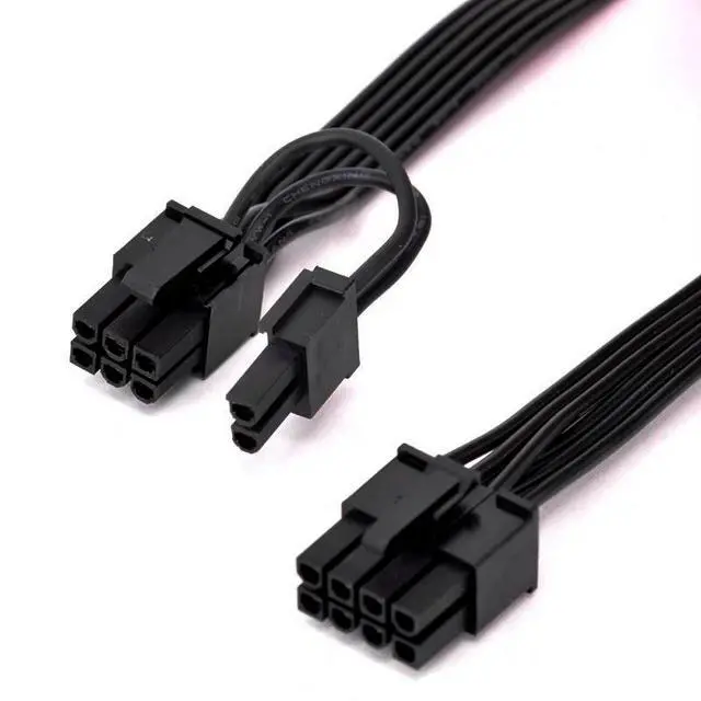 Alt view image 3 of 5 - 2X 8-Pin to 12-Pin GPU Power Adapter Cable for NVIDIA GeForce RTX 30 Series Founders Edition for EVGA G2/G3/G5/G6/P2/T2 & Seasonic Prime/Focus/Vertex Series Modular PSUs 16AWG 23.5inches