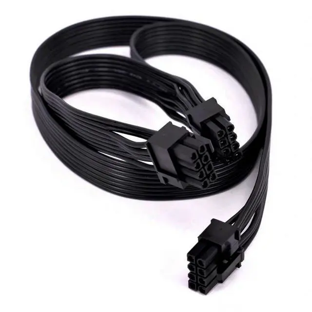 Alt view image 4 of 5 - 2X 8-Pin to 12-Pin GPU Power Adapter Cable for NVIDIA GeForce RTX 30 Series Founders Edition for EVGA G2/G3/G5/G6/P2/T2 & Seasonic Prime/Focus/Vertex Series Modular PSUs 16AWG 23.5inches