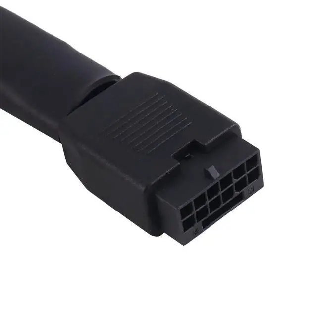 Alt view image 2 of 4 - 12VHPWR 16 Pin GPU Cable PCIe 5.0 Female to Male Extension 90 Degree Angle 16AWG 600W Sleeved Adapter for 12+4pin RTX 4090 4080 4070Ti 3090Ti Graphic Card 7inch (Type B)