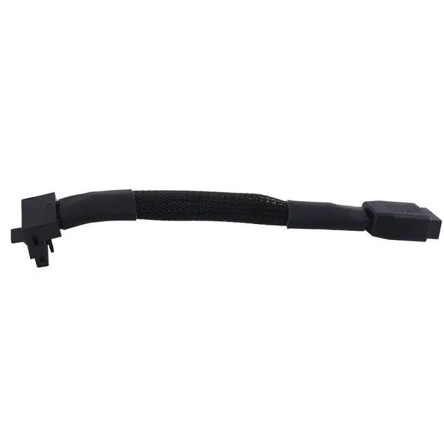 Alt view image 4 of 4 - 12VHPWR 16 Pin GPU Cable PCIe 5.0 Female to Male Extension 90 Degree Angle 16AWG 600W Sleeved Adapter for 12+4pin RTX 4090 4080 4070Ti 3090Ti Graphic Card 7inch (Type B)