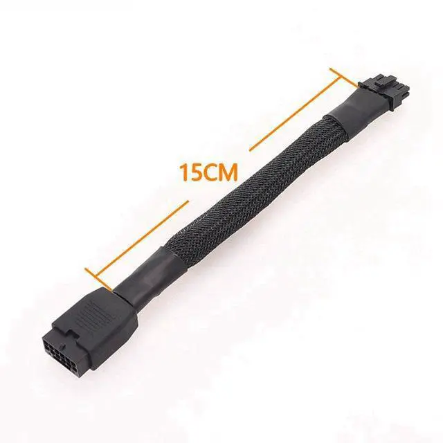 Alt view image 3 of 3 - PCIe 5.0 Extension Cable, 16AWG ATX 3.0 12VHPWR PCIE Cable, 600W Female to Male 16 (12+4) Pin PCIE5 Cable for RTX 4090TI, 4080TI, 3090TI, Compatible for MSI, Gigabyte, GameMax, Thermaltake