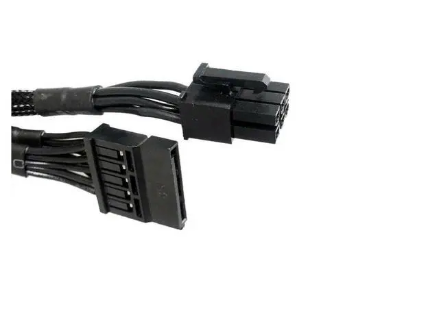 Alt view image 2 of 2 - 6 Pin to 3X 15 Pin SATA Hard Drive HDD Power Adapter Cable Only for EVGA GQ Series Semi Modular PSUs 20-in(50cm)