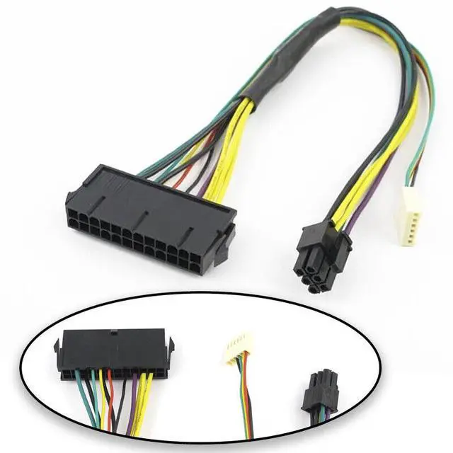 Alt view image 2 of 6 - 24 Pin to 6 Pin ATX Power Adapter Cable for HP Z220 Z230 SFF MT TWR Series 4000 6005 8300 ProDesk 600 G1 EliteDesk 800 G1 13-inch(33cm)