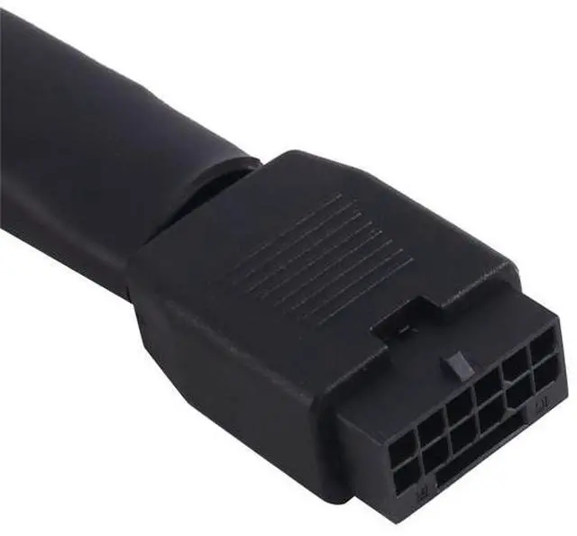 Alt view image 2 of 4 - 12VHPWR 16 Pin GPU Cable PCIe 5.0 Female to Male Extension 90 Degree Angle 16AWG 600W Sleeved Adapter for 12+4pin RTX 4090 4080 4070Ti 3090Ti Graphic Card 7inch (Type B)