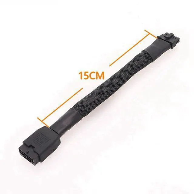 Alt view image 3 of 3 - PCIe 5.0 Extension Cable, 16AWG ATX 3.0 12VHPWR PCIE Cable, 600W Female to Male 16 (12+4) Pin PCIE5 Cable for RTX 4090TI, 4080TI, 3090TI, Compatible for MSI, Gigabyte, GameMax, Thermaltake