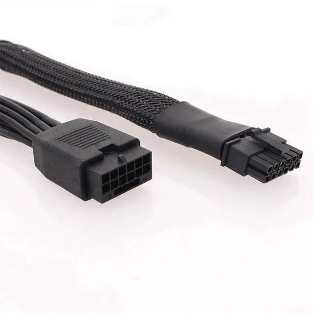 Alt view image 2 of 3 - PCIe 5.0 Extension Cable, 16AWG ATX 3.0 12VHPWR PCIE Cable, 600W Female to Male 16 (12+4) Pin PCIE5 Cable for RTX 4090TI, 4080TI, 3090TI, Compatible for MSI, Gigabyte, GameMax, Thermaltake