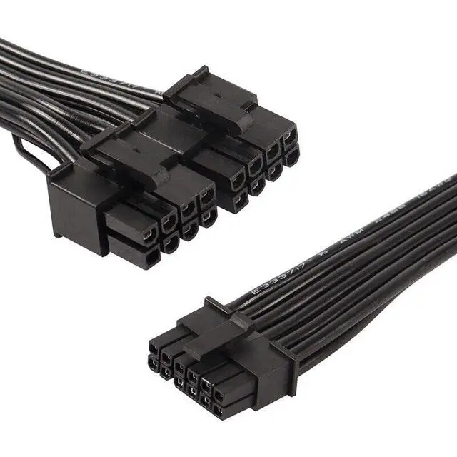 Alt view image 2 of 5 - 12VHPWR 600W PCIe 5.0 Dual 8 Pin to 16 Pin Power Cable for High-end Graphics Cards
