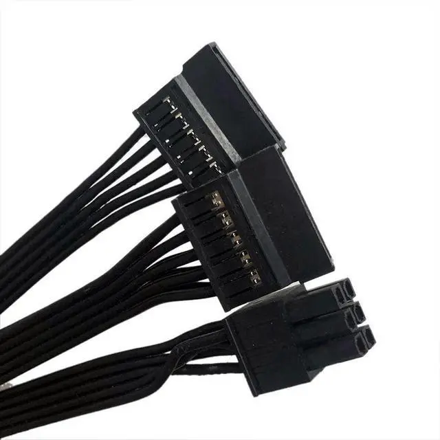 Alt view image 4 of 4 - 6 Pin to 3X 15 Pin SATA Hard Drive Power Adapter Cable for Some Types of Thermaltake Modular PSUs 20-in(50cm)